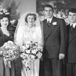 Wedding Photo of Mrs and Mr Bruner