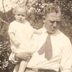 Father holding his child